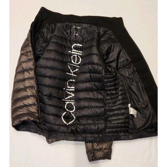 Calvin Klein 7° Warmth Factor Premium Down Jacket Women M Packable Coat - Picture 5 of 13